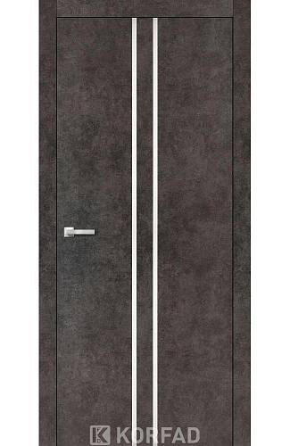 Двери Korfad ALP-02 Лофт бетон 800х2000 Алюминий