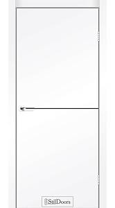Дверне полотно LOFT ALUMINIUM  Stil  ПВХ Глухая Белый Мат 800*2000 молдинг Антрацит алюминиевый  торец