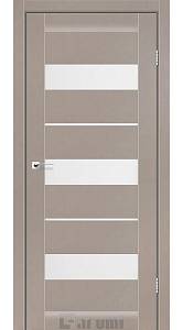 Дверне полотно Darumi  MARSEL 800 х 2000, Сірий краст, Сатин білий