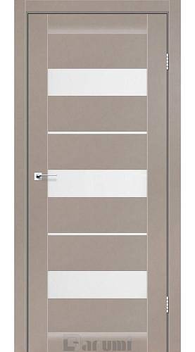 Дверне полотно Дарумі MARSEL 800 х 2000, Сірий краст, Білий атлас