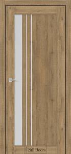 Дверне полотно BELLANO 800 х 2000, Дуб Крафт, Сатин білий