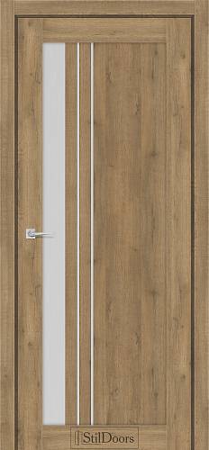 Дверне полотно BELLANO 800 х 2000, Дуб Крафт, Сатин білий