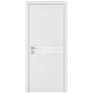 Дверь Родос Wave G белая матовая (800*2000) окрашенная, глухая+горизонтальная 3D вставка