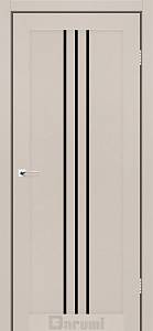 Дверь межкомнатная Darumi Christi Димчастий краст (800*2000) стекло черное