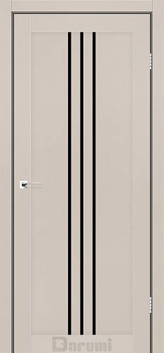 Дверь межкомнатная Darumi Christi Димчастий краст (800*2000) стекло черное