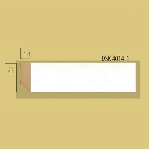 Плінтус Decolux DSK 4014 білий 40 * 14 * 2400мм (48шт/уп)
