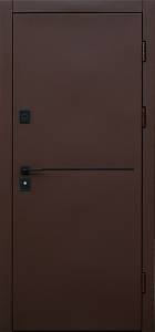 Двері вхідні Форт Нокс Краффт Матовый коричневий 8019/Астана розвуд горизонт 850 х 2030 ліва вулиця