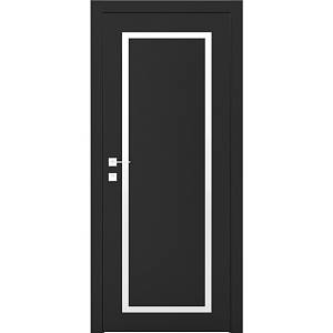 Дверь Родос Porto 2 RAL 9004 (800*2000) окрашенная, стекло двухсторонний сатин
