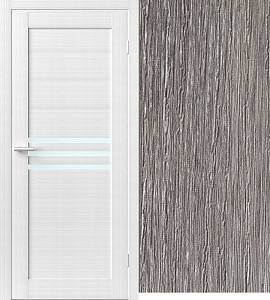 Дверь Art Door  ART 10.14 Графит  (800х2000мм.) ПВХ пленка, стекло сатин