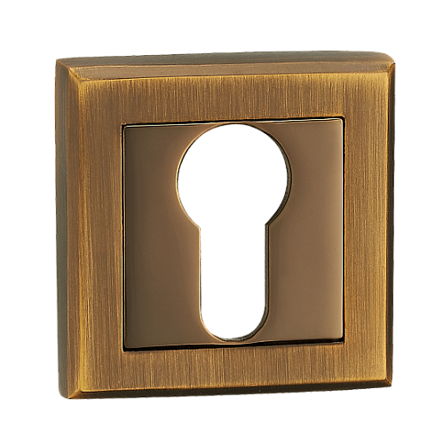 Накладка MVM на замок под цилиндр Е8 MACC/PCF матовая бронза/полирован. бронза (цинковый сплав)