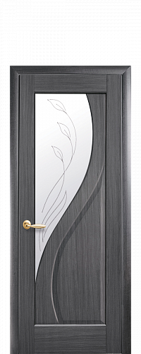 Двері Новий Стиль Пріма grey (700*2000) ПВХ De Luxe рис. Р2