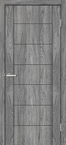 Дверь ОМиС  Бергамо дуб Юджин ПВХ (800*2000) ПВХ, глухое с гравировкой