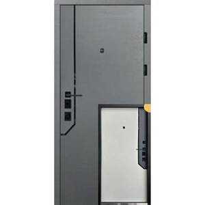 Двери Входные Магда тип 2 модель MG 641,1 Титан горизонт/Шолл горизонт 860 черн.фурн (квартира)