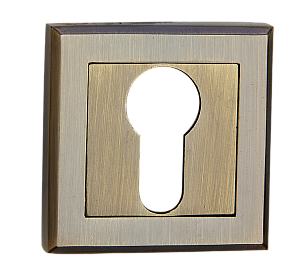 Накладка MVM на замок под цилиндр Е8 AB старая бронза (цинковый сплав)