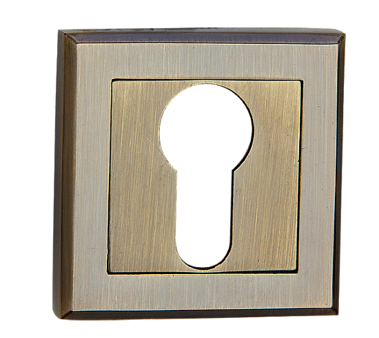 Накладка MVM на замок под цилиндр Е8 AB старая бронза (цинковый сплав)