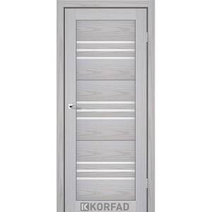 Двери Korfad Florence FL-05 РР серая мадрина 800*2000 сатин белый