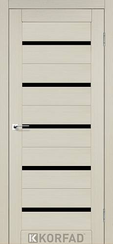 Двери Korfad Porto РR-02  дуб беленый 0,80х2 стекло черное