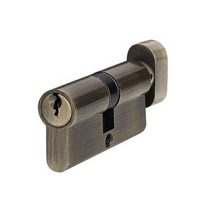 Цилиндр  для замка Cometa 60мм (30+30) AB Сomp. бронза кл./бараш. (Ск)