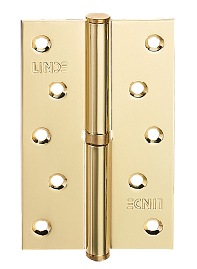 Петля MVM H - 120 L PB (125*75*2,5мм) левая полированная латунь (1 петля в уп)