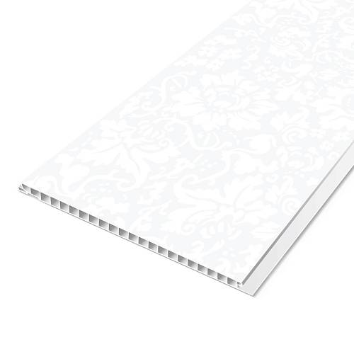 162 Панель ПВХ Ріко ЕХ 07.07 Ніцца White 0,25х6 (6 шт.)