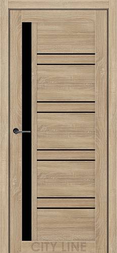 MILFORD City Line Express (600 х 2000, Дуб Дорато, Чорне скло)