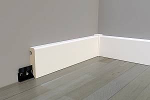 Плінтус Cezar MDF білий (100*16*2200)