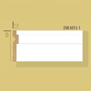 Плинтус Decolux DSK 6913 белый 69*13*2400мм (36шт/уп)