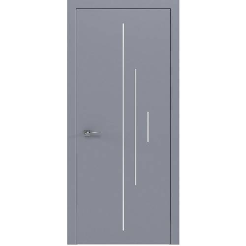 Дверь Родос Prima 3V1 RAL 7037 (800*2000) окрашенная, глухая