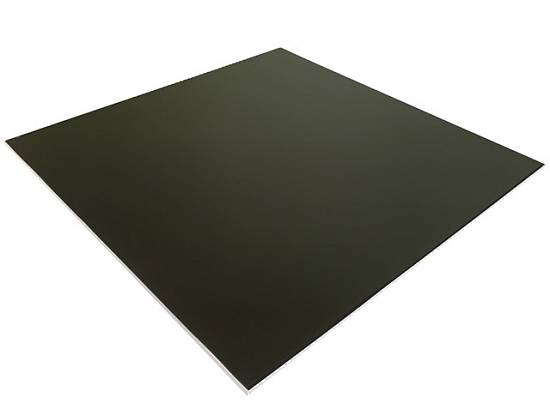 Плита потолочная ПВХ Brilliant  черный мат  0,60х0,60 8мм (20шт/уп)