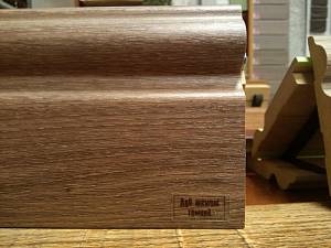 Плінтус МДФ Супер Профіль h 110 Дуб Шамони Темний ПП16110 (2800х110х16мм) (8шт/уп/22,8кг)