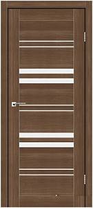 Дверне полотно SLOVENIA StilDoors Орех золотой (800*2000) ПВХ, стекло сатин