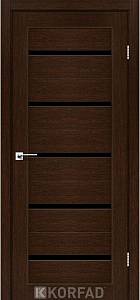 Двери Korfad Porto РR-02  венге 0,80х2 стекло черное