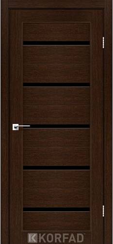 Двери Korfad Porto РR-02  венге 0,80х2 стекло черное