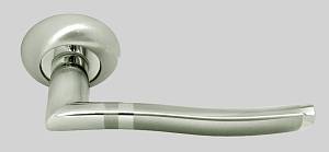 Дверные ручки Rucetti RAP 3 SN/CP AL-AL никель/хром