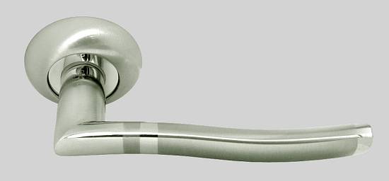 Дверні ручки Rucetti RAP 3 SN/CP нікель/хром