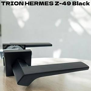Ручка Trion на квадратной розете ЦАМ Hermes NEW 49 Black (Ск)