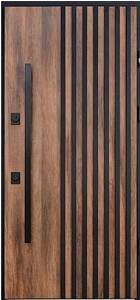 Двері вхідні Hardy St Securemme HPL S Loft dark honey (870*970*2050) ручка DND чорна