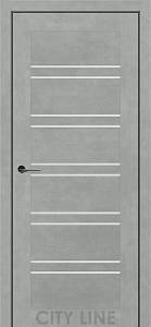 TERENZA City Line Express (900 х 2000, Бетон Чикаго, Сатин білий)