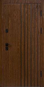 Двері вхідна Форт Нокс Троя Стріт Дуб золотий+3Dтруби/Зріз девера медовий 950*2030права вулиця