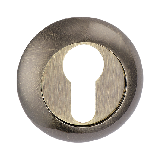 Накладка MVM на замок под цилиндр Е9 AB старая бронза (цинковый сплав)