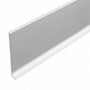 Плінтус алюміній Cezar CO 80 W-AL-LP  (80*10*2500)