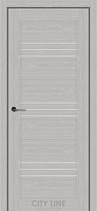 Дверне полотно SANTO City Line (900 х 2000, Парма Грей, Сатин білий)