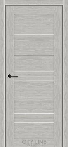 Дверне полотно SANTO City Line (900 х 2000, Парма Грей, Сатин білий)