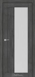 Дверне полотно LIVORNA 800 х 2000, Дуб Смокі, Сатин білий