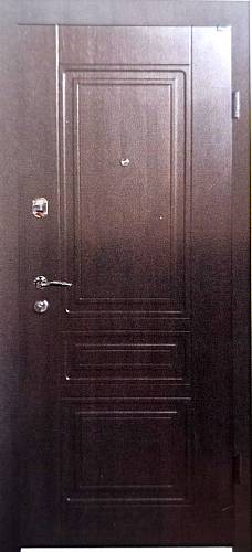 Двері вхідні Портала серія Концепт Рубін горіх темний  850*2040 ліва