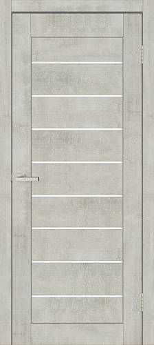 Дверь  Doors Lego 10 цемент/бетон (700*2000) ПВХ, стекло сатин (Ск)