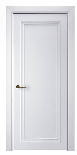 Дверь Терминус Неоклассик401 ПП білий матовий  (800*2000) глуха (скл Дн)
