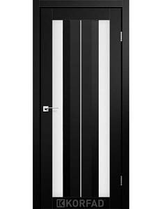 Двери Korfad Aliano AL-01 Super Pet черное 800*2000 сатин белый