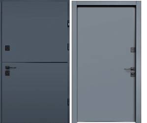 Двері Straj PF.St. Securemme  Party A (870,970х2050) Антрацит/Антрацит (глухая)