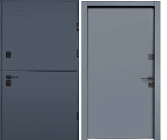 Двері Straj PF.St. Securemme  Party A (870,970х2050) Антрацит/Антрацит (глухая)